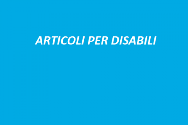 ARTICOLI PER DISABILI